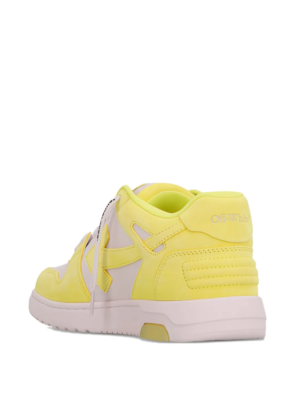 Off-White Out Of Office sneakers met pijlapplicatie Geel