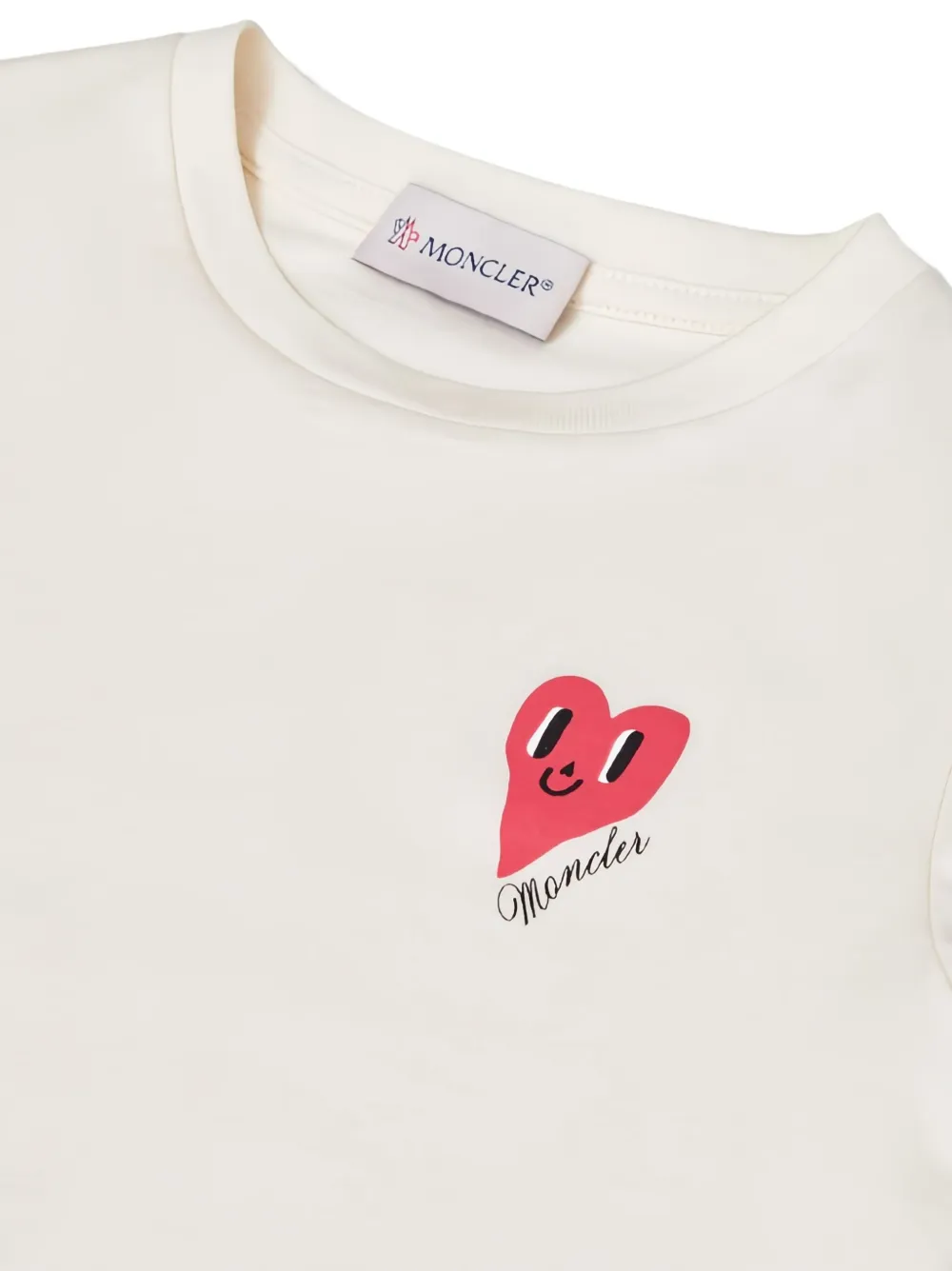 Moncler Enfant Heart T-shirt Beige