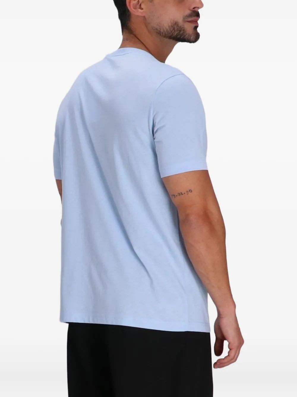 Paul Smith Sweater met zebradetail en ronde hals Blauw