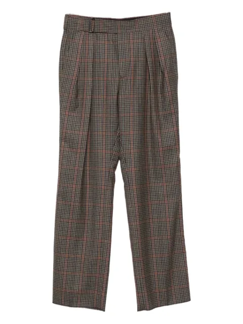 Paul Smith check pleated trousers