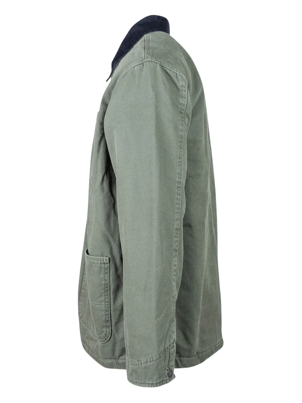 Dickies Green Jacket With Contrast Collar In Green