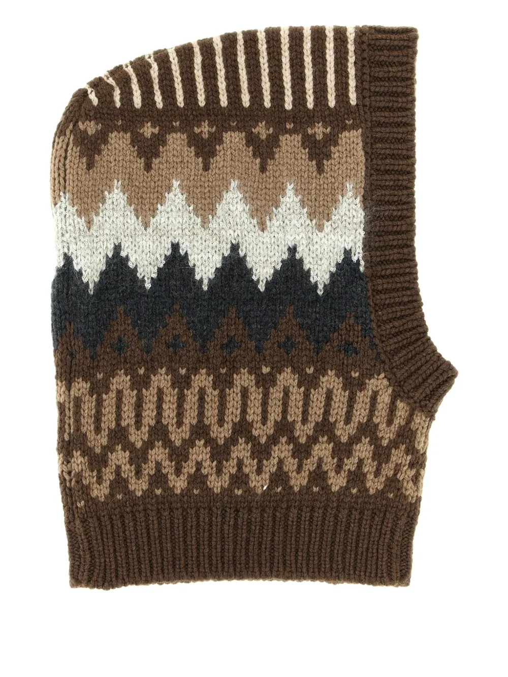 Brunello Cucinelli inlays sequin balaclava | Brown | Image 1