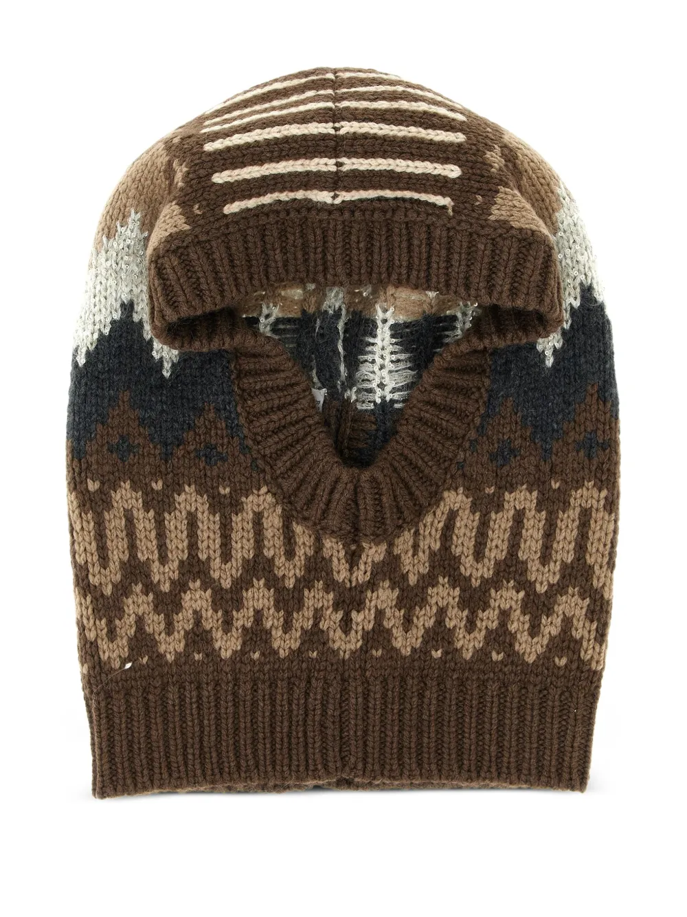 Brunello Cucinelli Bivakmuts met pailletten Bruin