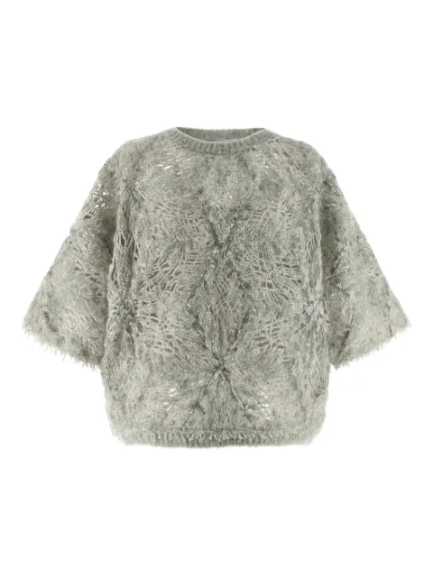 Brunello Cucinelli sequin knitted sweater