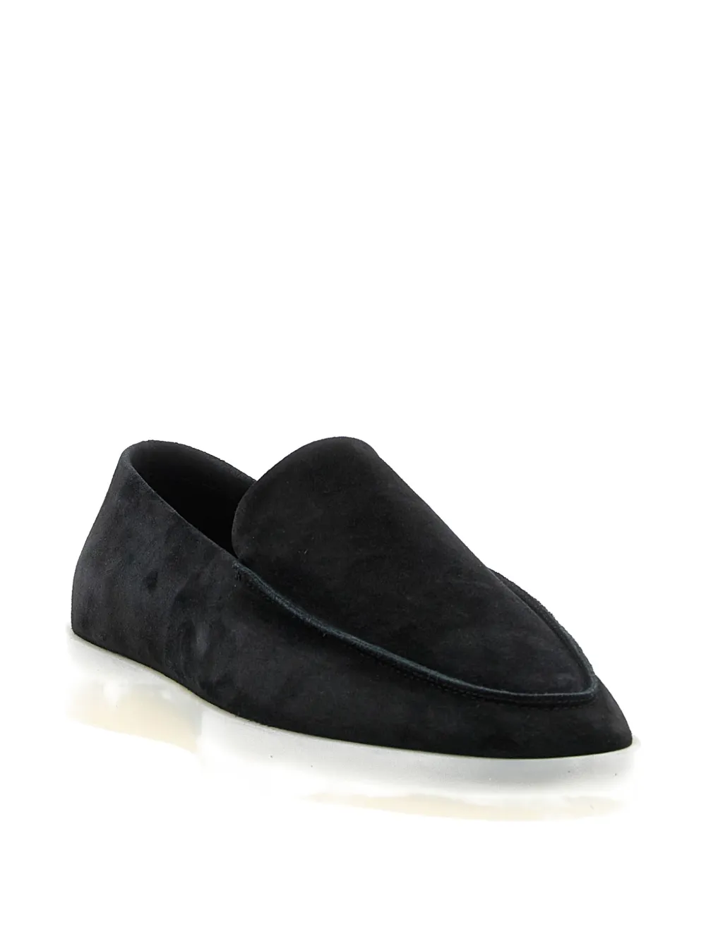 Fear Of God Suede Loafers With Rubber Sole And Round Toe In Black