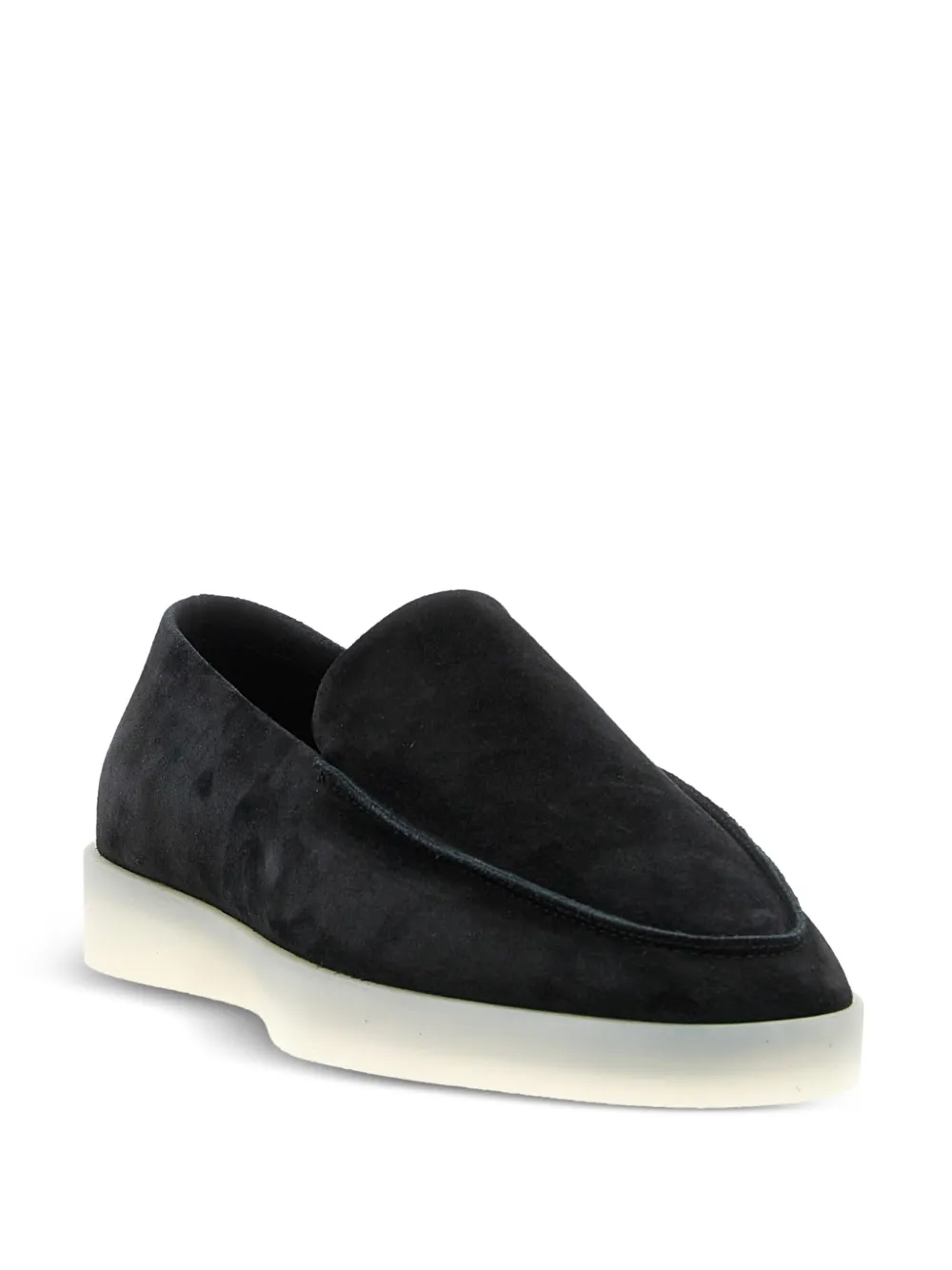 Fear Of God Suède loafers met logopatch Zwart