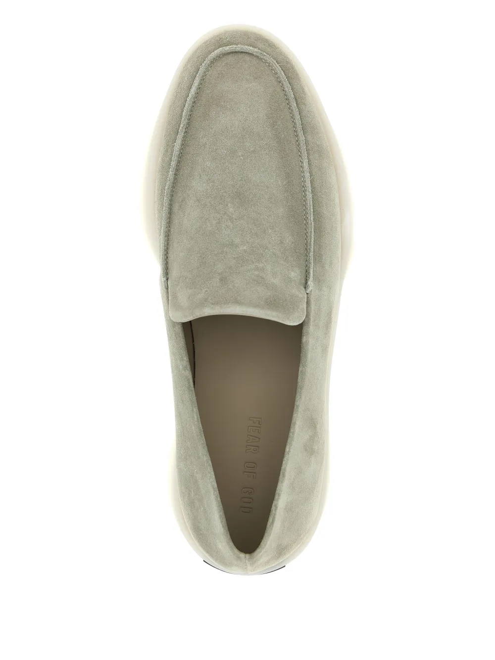 Fear Of God Suède loafers met logopatch Grijs