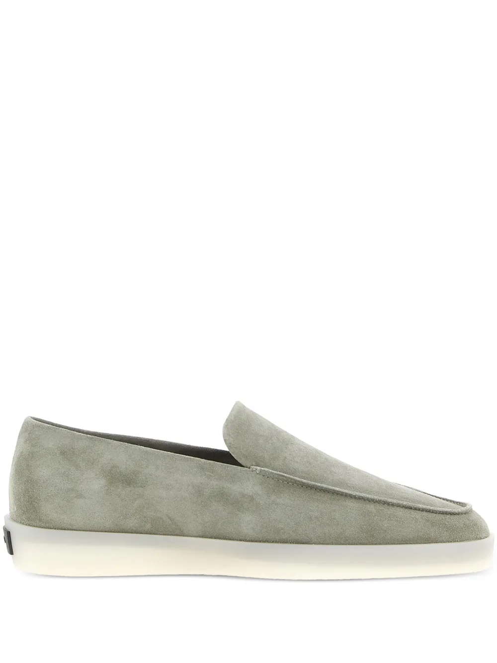 Fear Of God mocasines de gamuza con parche del logo | gris | Image 1