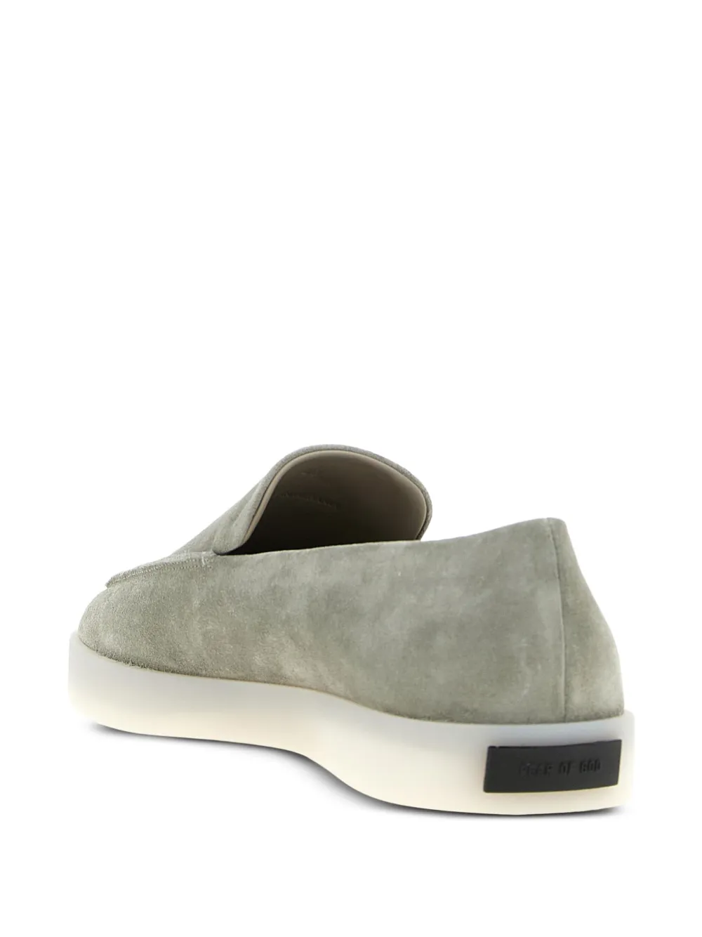 Fear Of God Suède loafers met logopatch Grijs