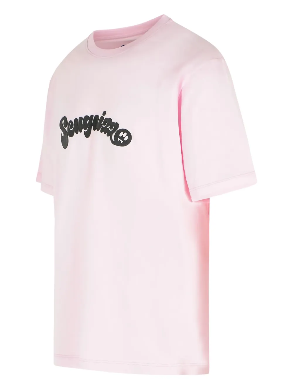 Barrow Ribbed Print T-shirt In Pink