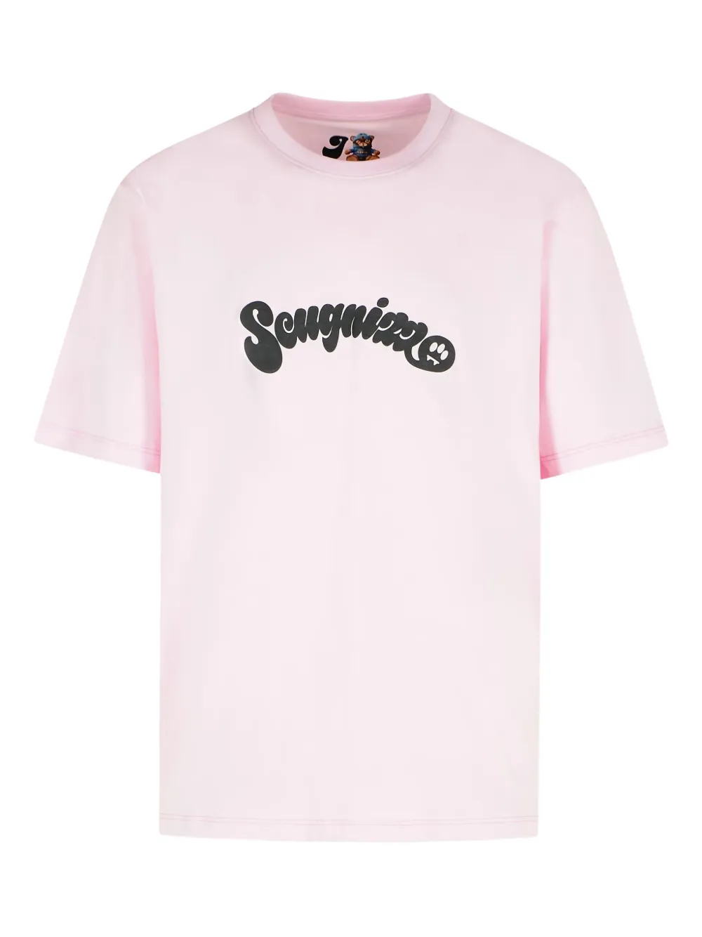 BARROW ribbed print t-shirt | Pink | Image 1
