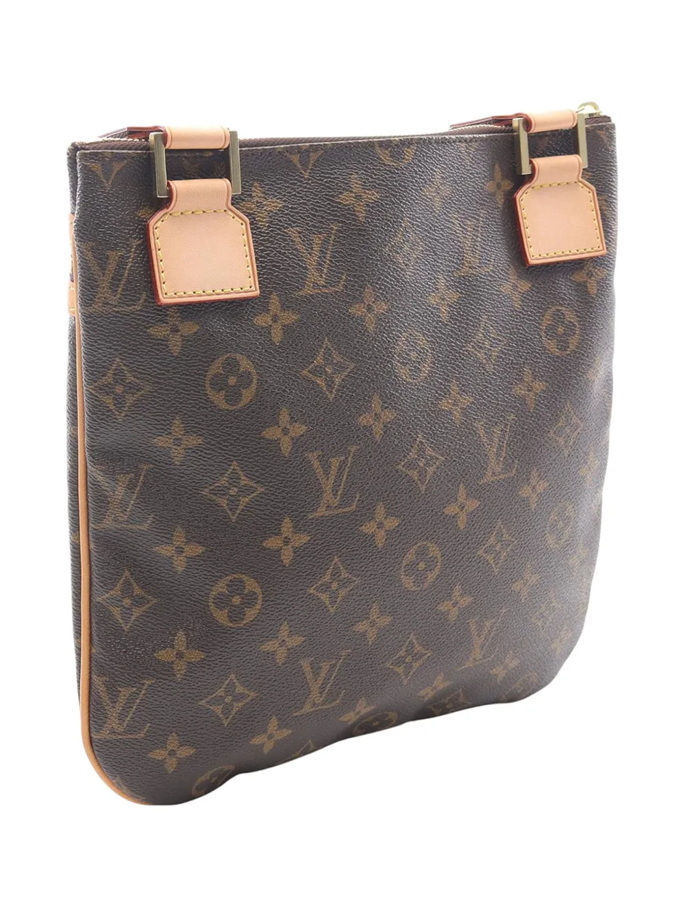 Pre-owned Louis Vuitton 2006 Monogram Bosphore Pochette Crossbody Bag In Brown