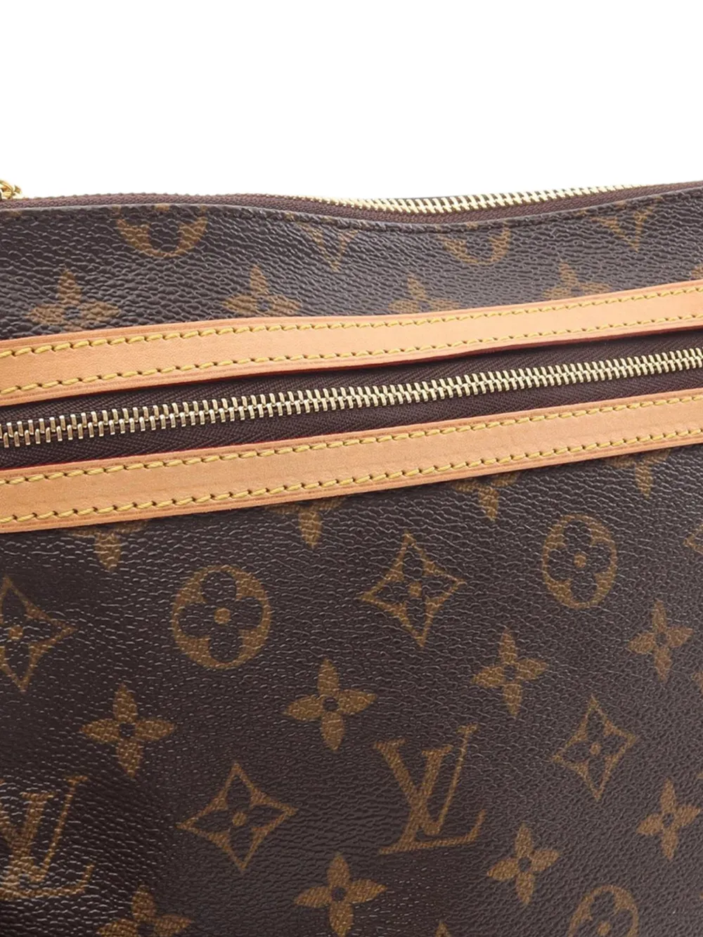 Pre-owned Louis Vuitton 2006 Monogram Bosphore Pochette Crossbody Bag In Brown