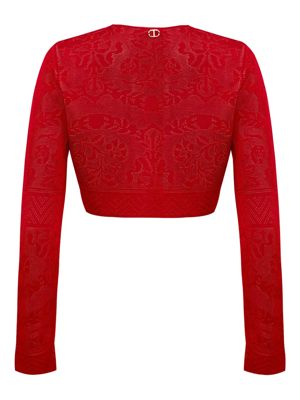 TWINSET Vest met bloemen-jacquard Rood