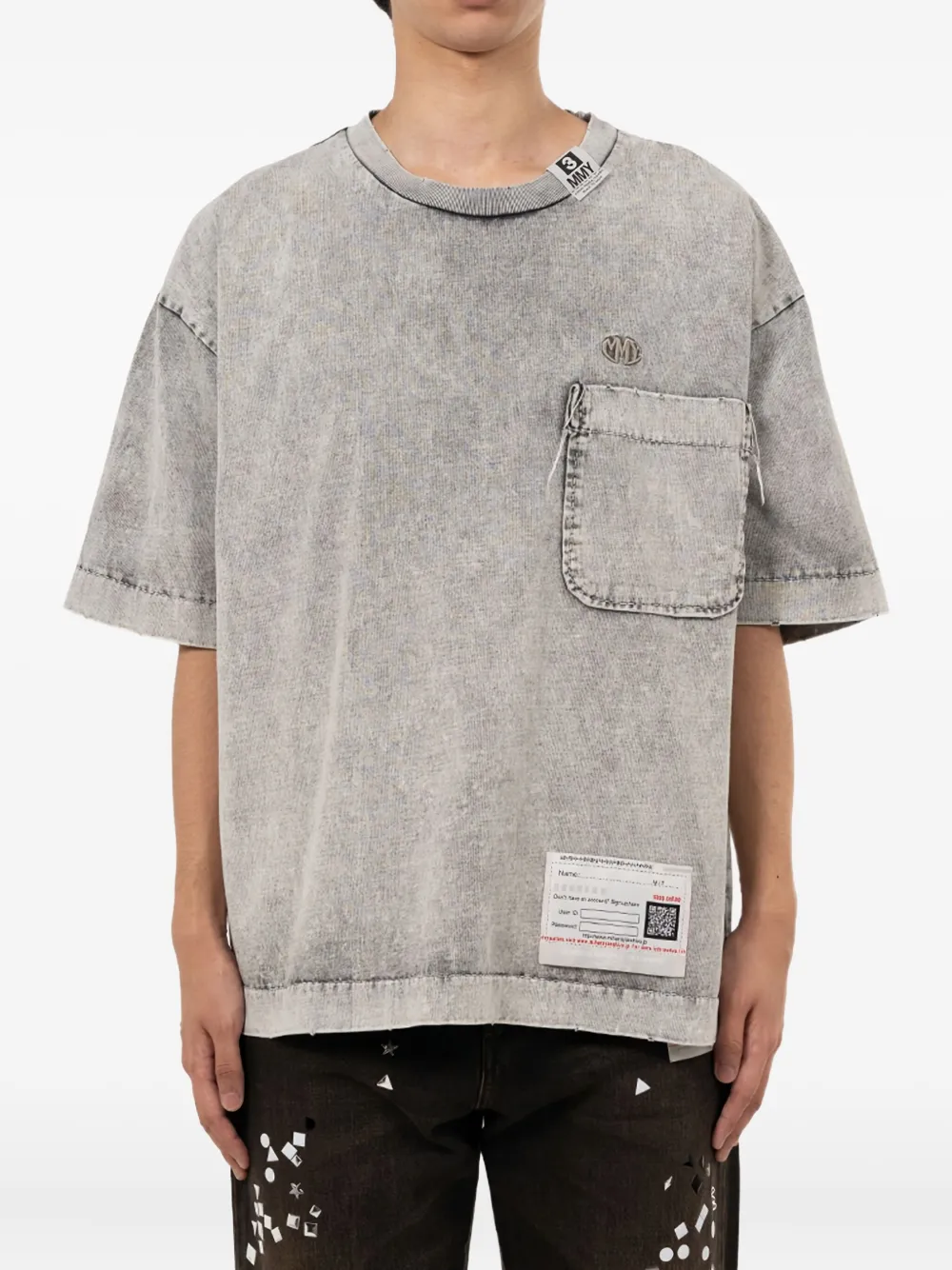 Maison MIHARA YASUHIRO Amateur Sewn Like T-shirt - Grijs