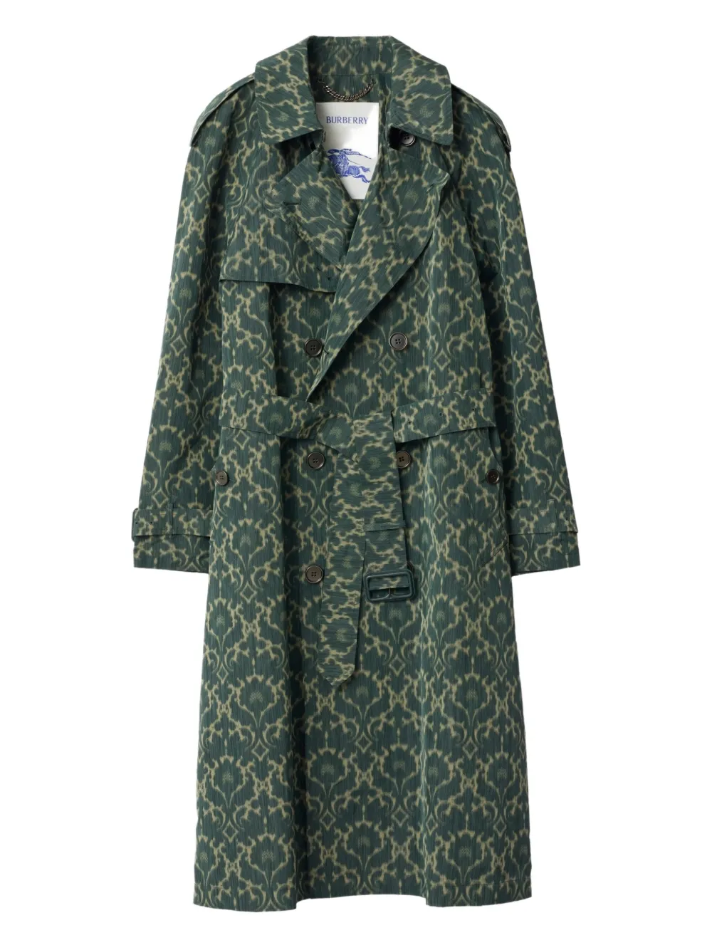 Burberry gabardina con cinturón | verde | Image 1