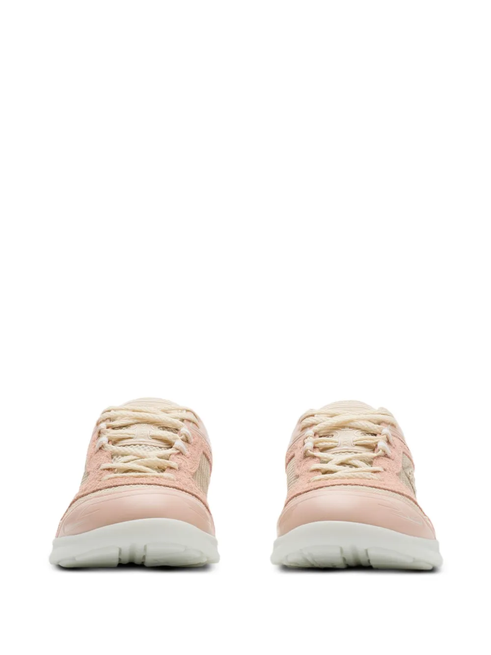Burberry Panelled Sneakers In Pink