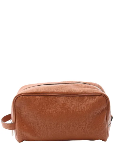Fendi Pre-Owned bolso de mano de viaje de piel con logo 2018-2025