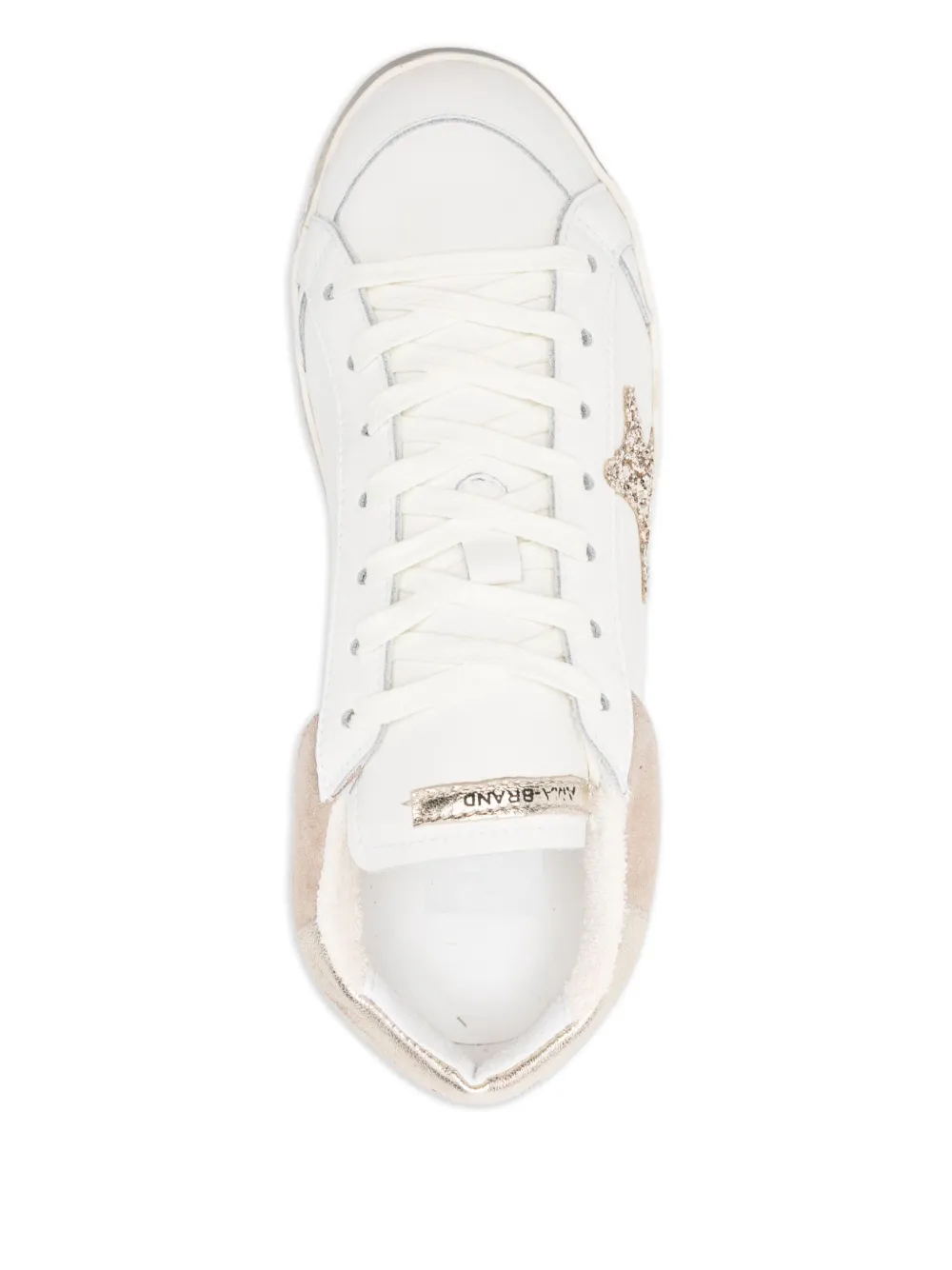 Ama Brand Timeless sneakers met sterapplicatie Wit