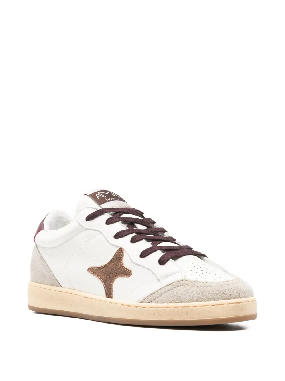 Ama Brand Sneakers met ster-applicatie Wit