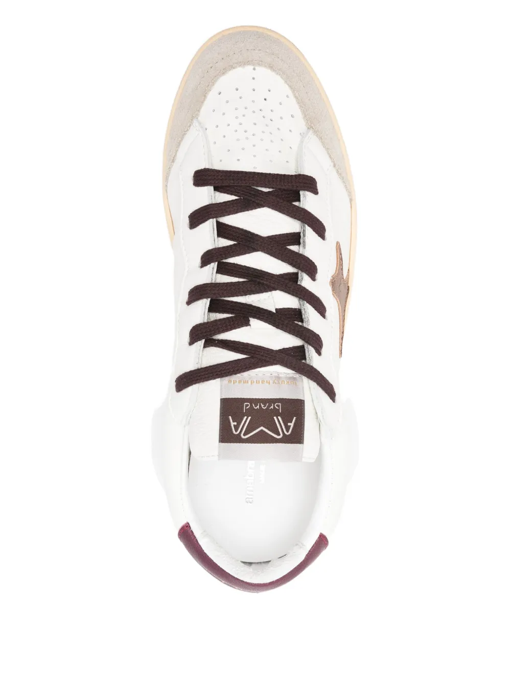 Ama Brand Sneakers met ster-applicatie Wit