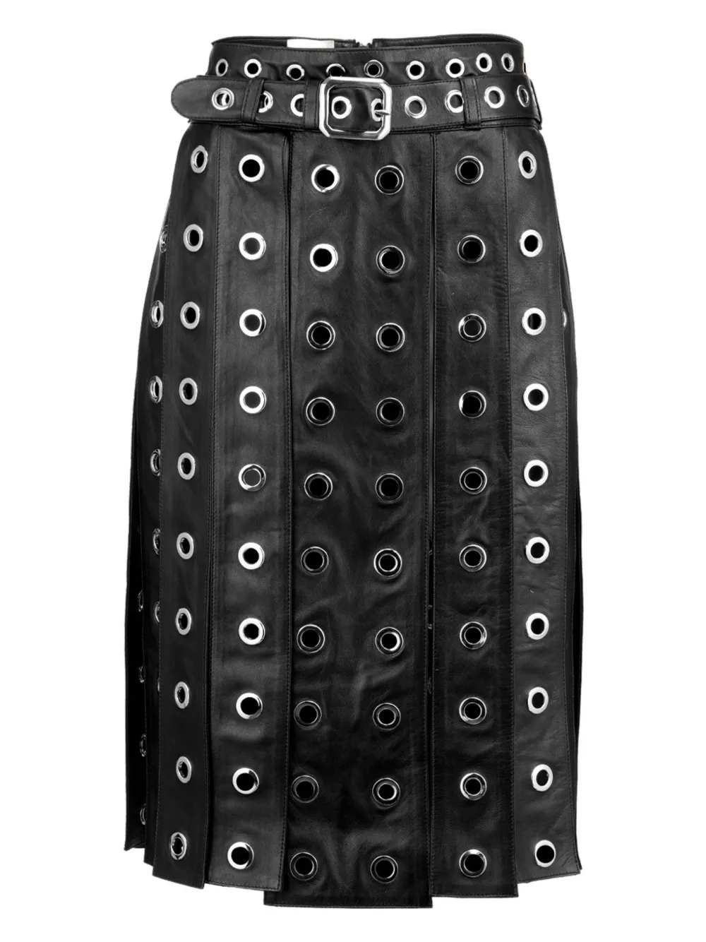 DANCASSAB Vera eyelet belted skirt