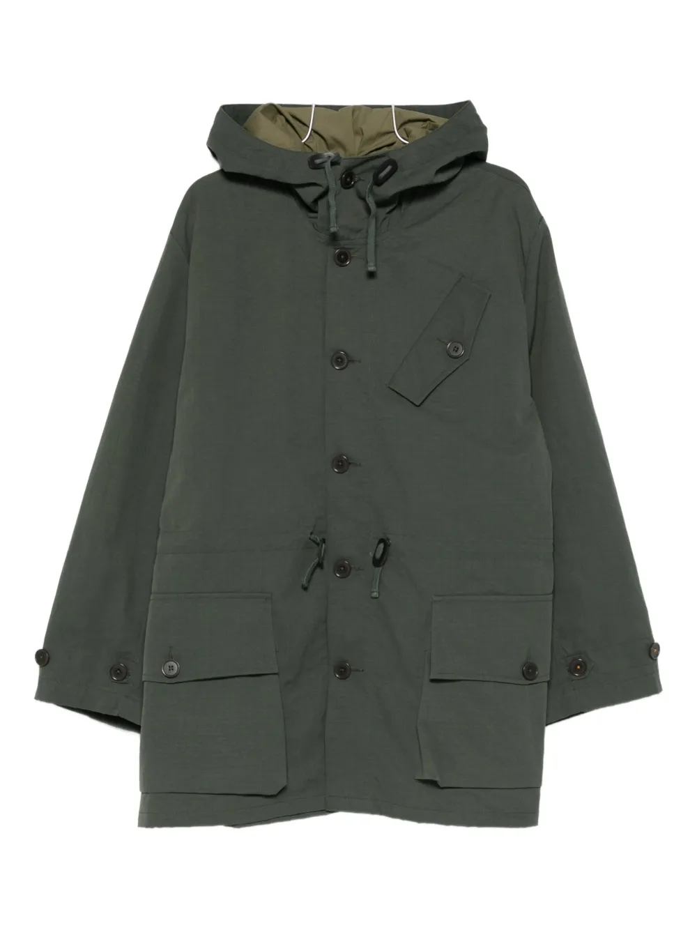 Universal Works hooded coat - グリーン Universal Works hooded coat - グリーン