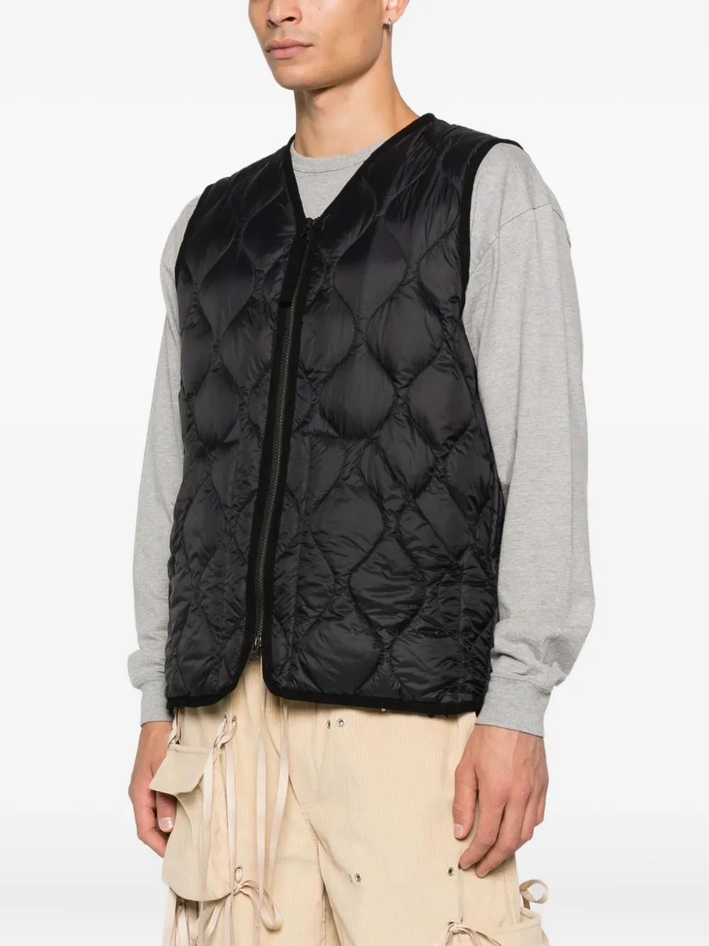Taion Gilet met ritssluiting Zwart