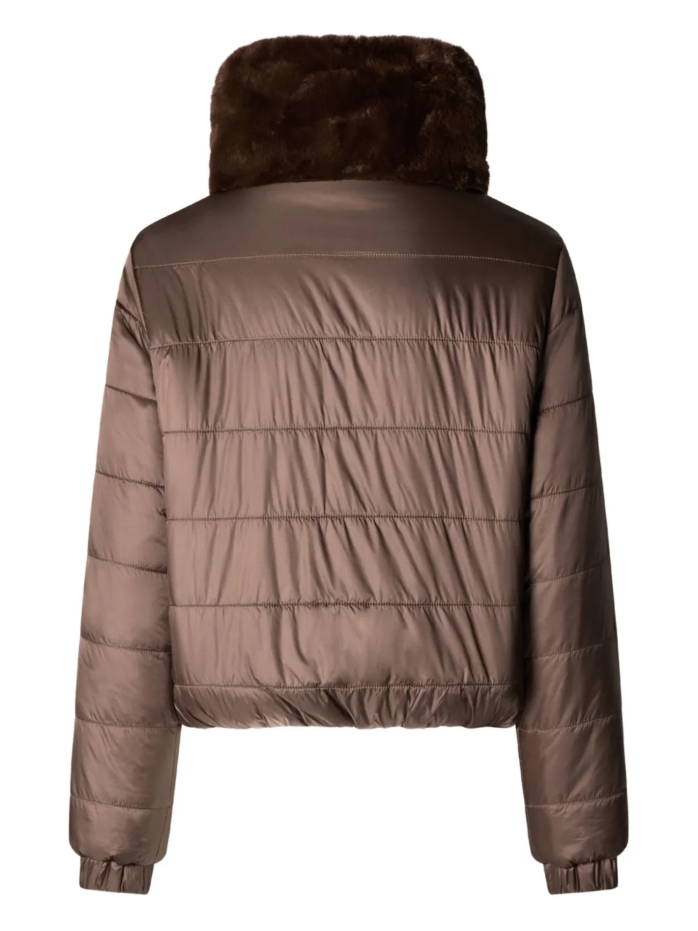 Save The Duck Jack met hoge hals Bruin