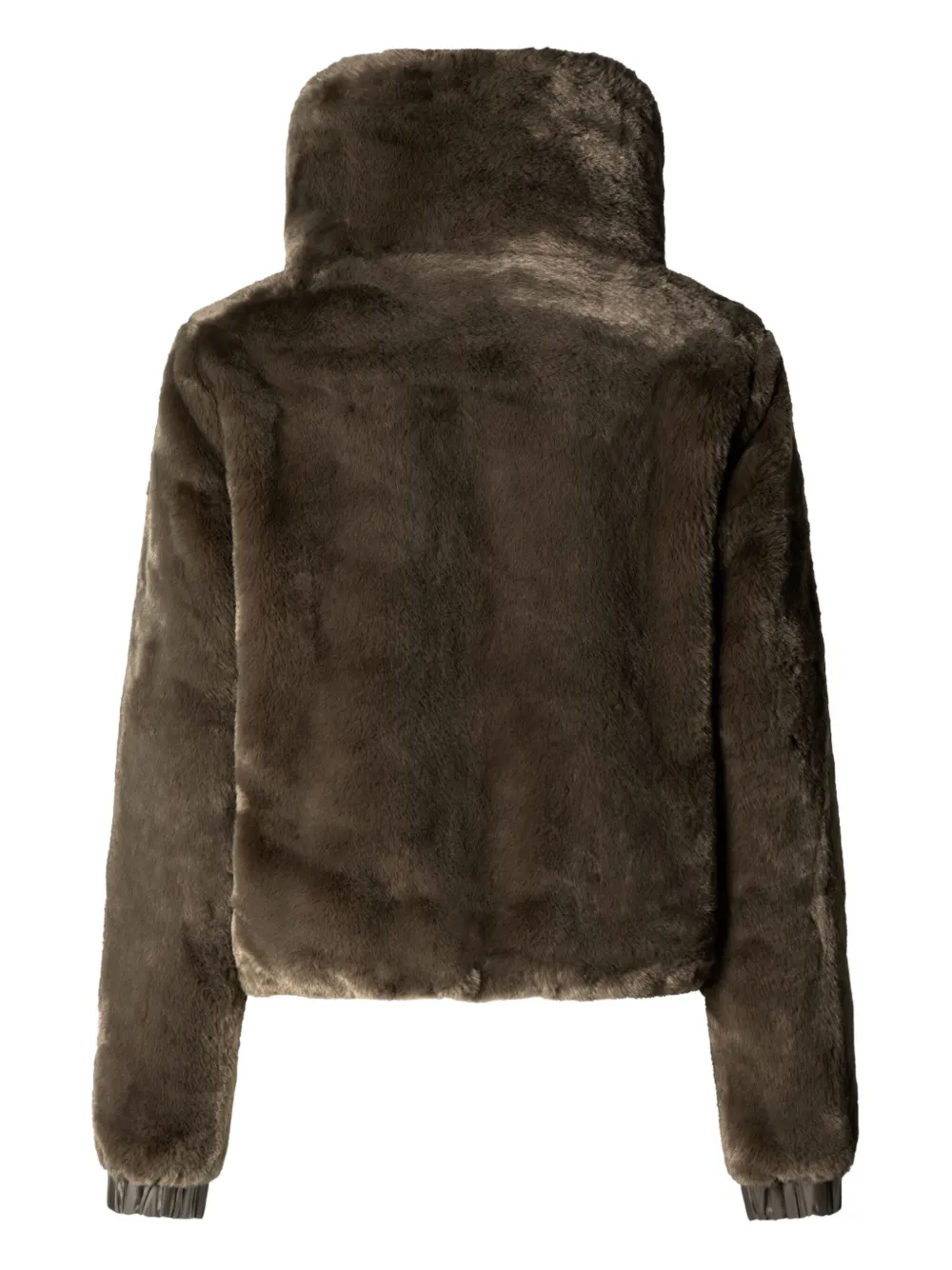 Save The Duck Jack met hoge hals Bruin