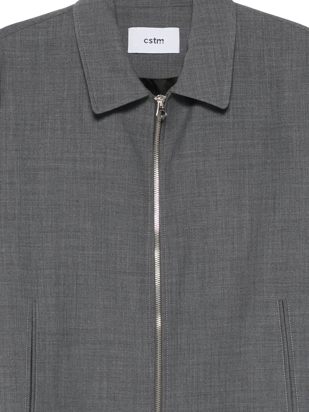 Costumein Shirtjack met rits Grijs