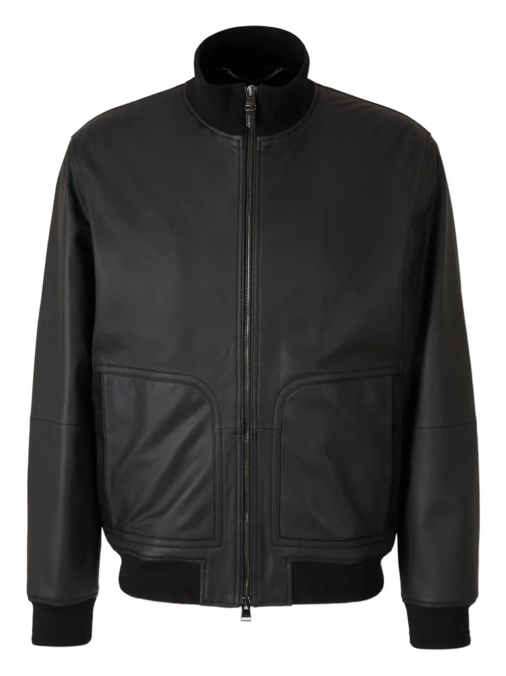 Canali high-collar jacket | Black | Image 1
