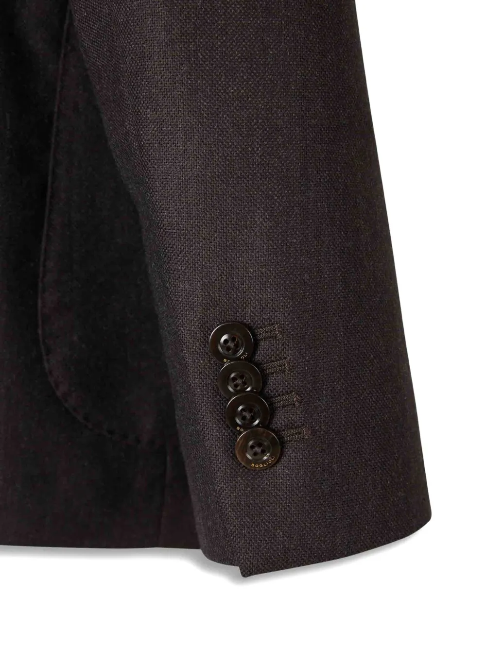 Boglioli Blazer met enkele rij knopen Bruin