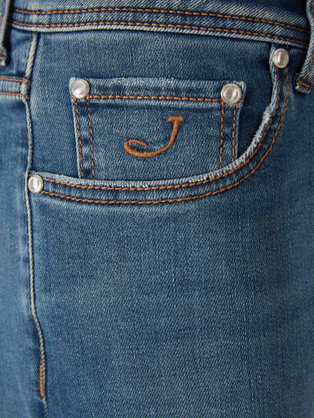 Jacob Cohën Jeans met vijf zakken Blauw