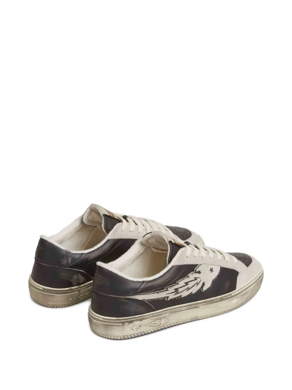 Enterprise Japan Graphic low-top sneakers Zwart