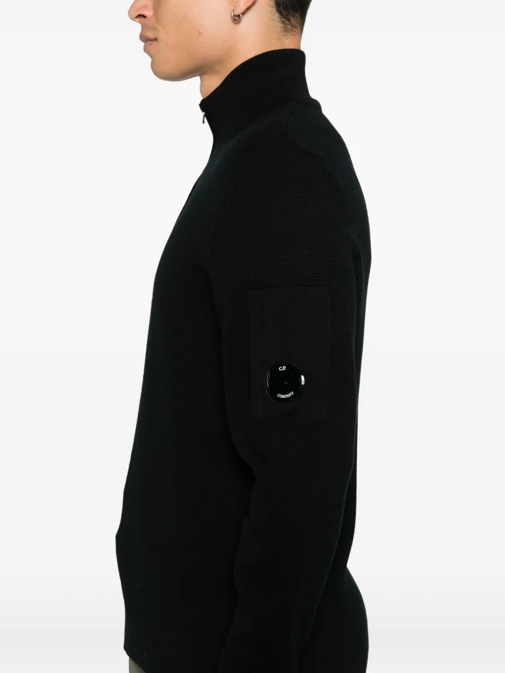 C.P. Company Trui met rits Zwart