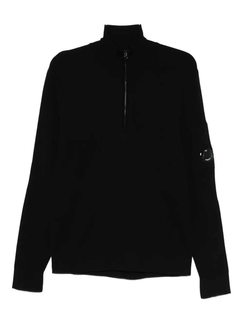 C.P. Company Pullover mit Reißverschluss | Schwarz | Image 1