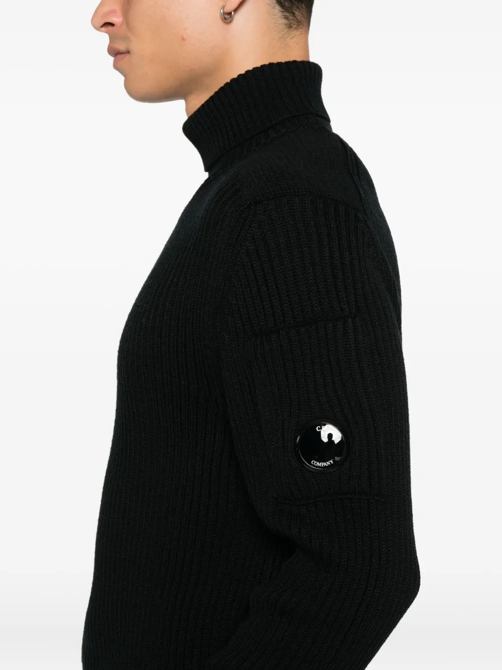 C.P. Company Ribgebreide coltrui Zwart