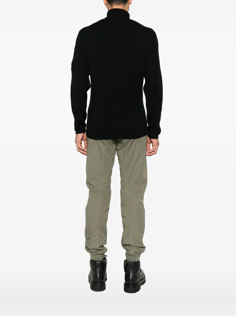 C.P. Company Ribgebreide coltrui Zwart