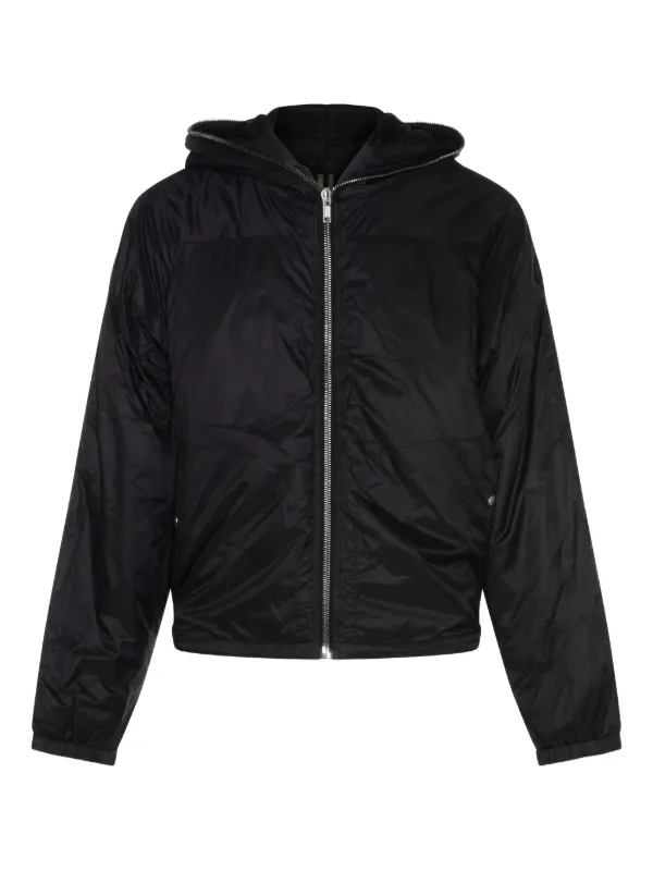 Rick Owens　黒 フード付き ジャケット Rick Owens DRKSHDW フーデッド ジップジャケット | ブラック