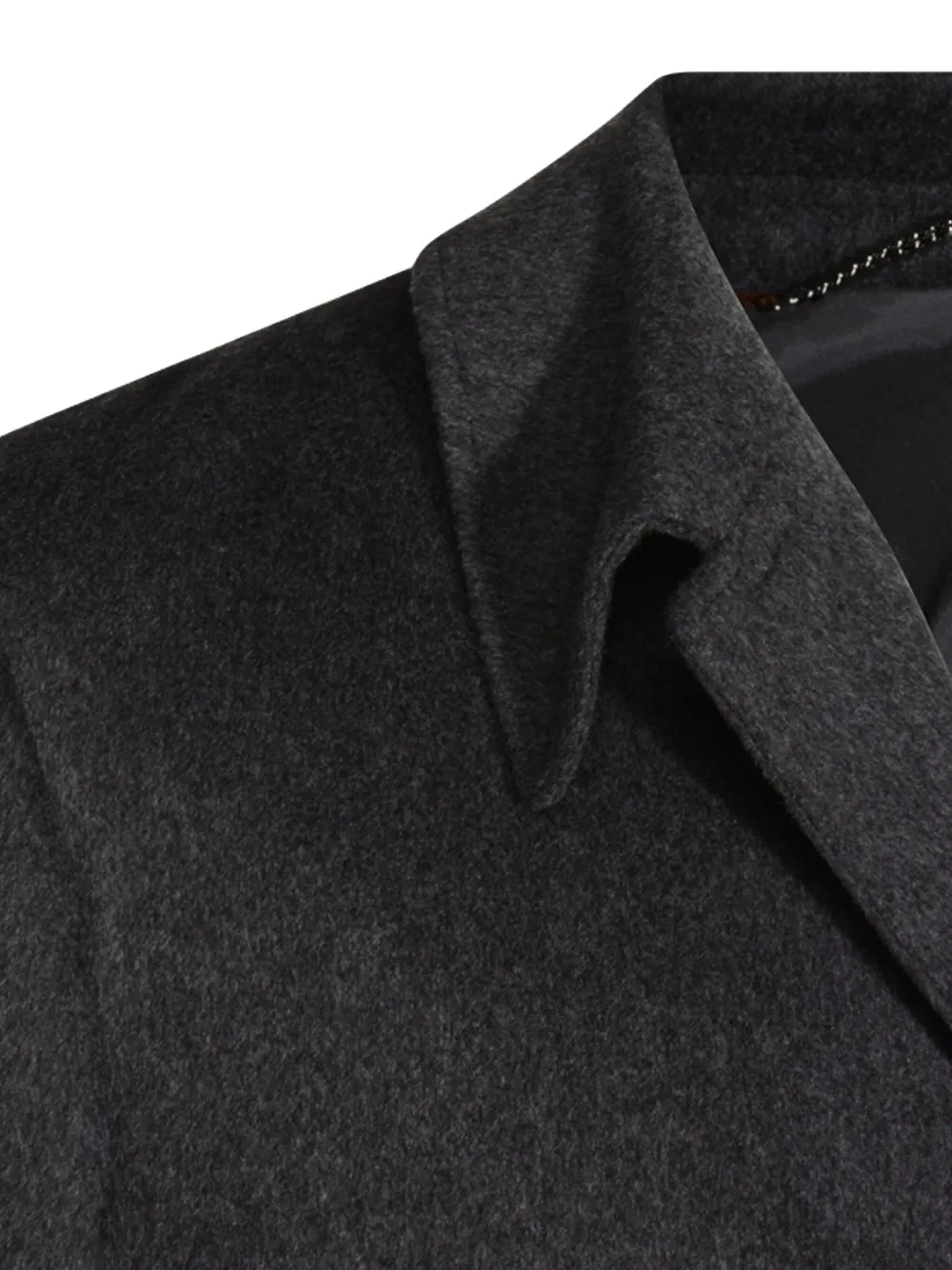 Canali Wollen jas met zak Grijs