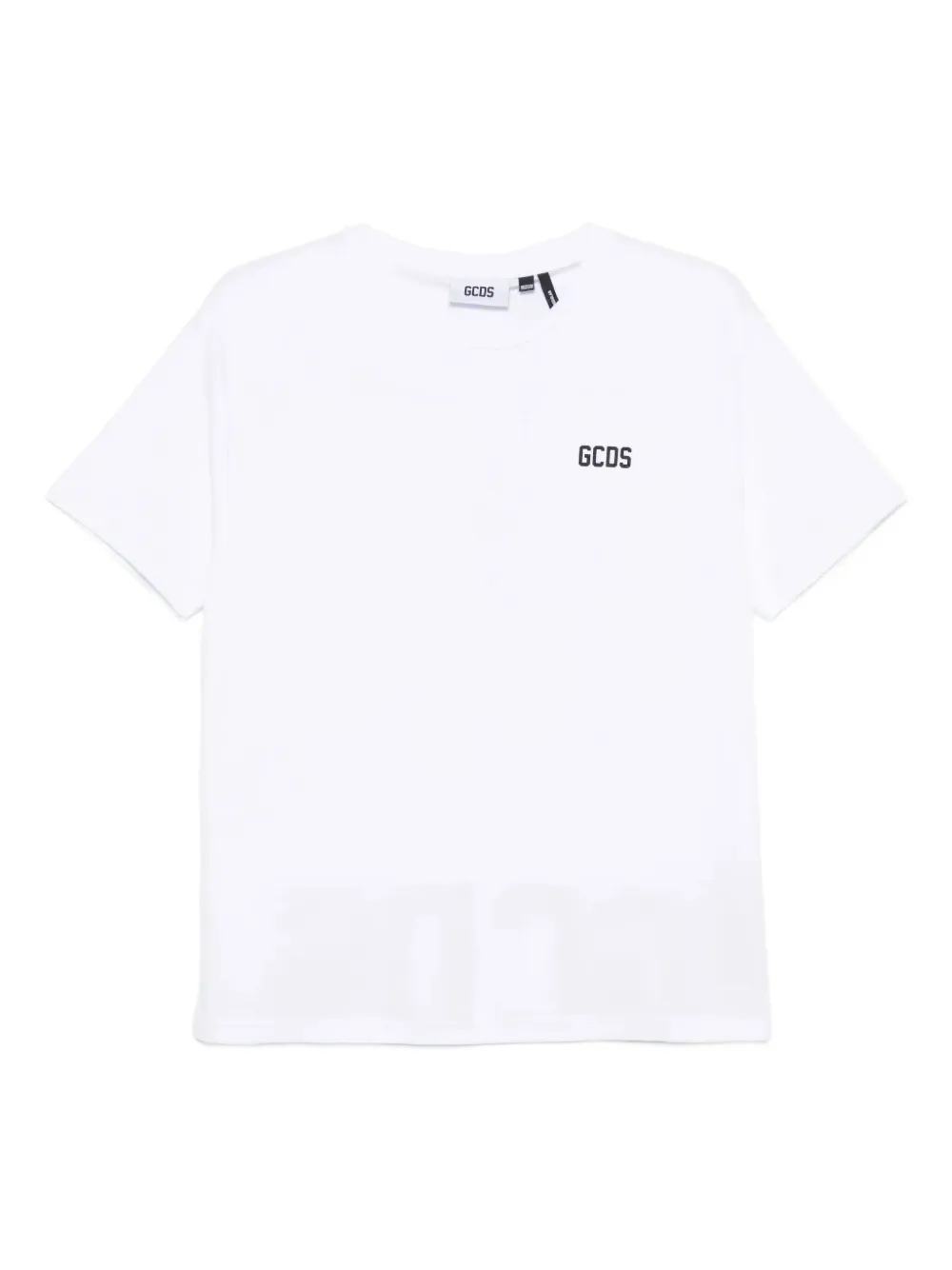 Gcds Low Bond Logo-print T-shirt In White