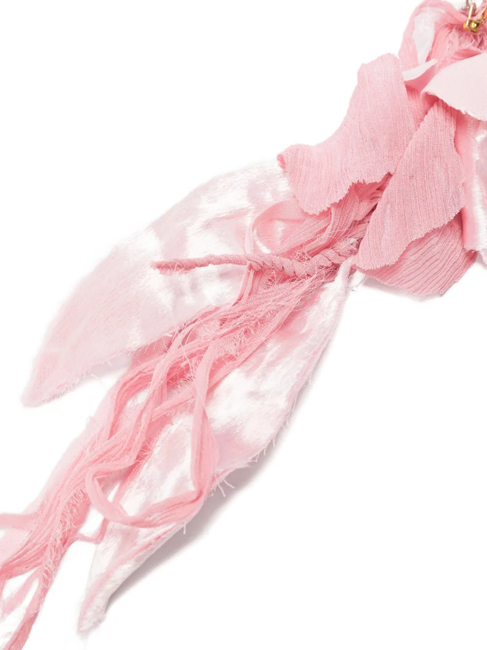 Alberta Ferretti flower brooch - Roze