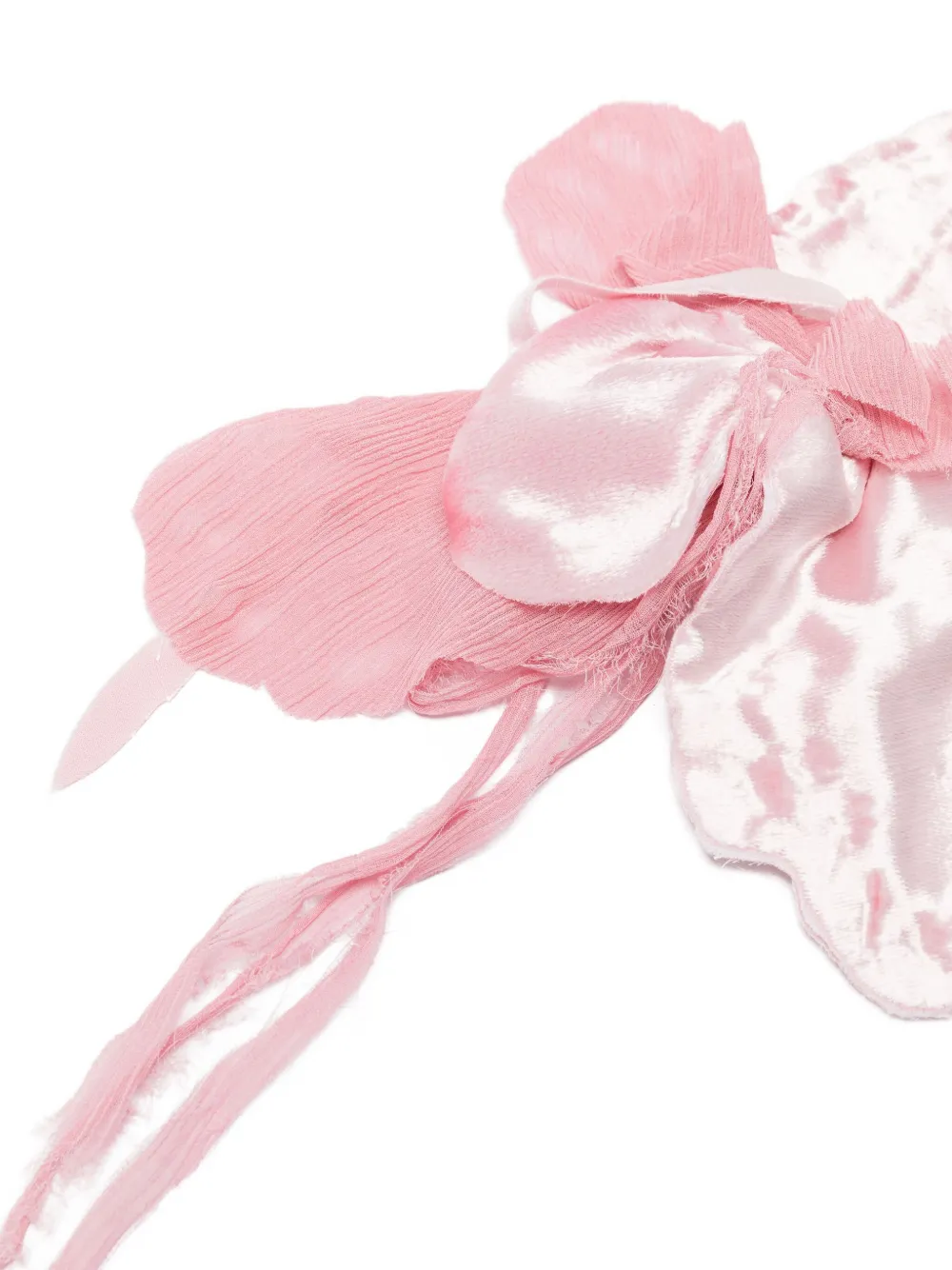 Alberta Ferretti Broche met bloem - Roze