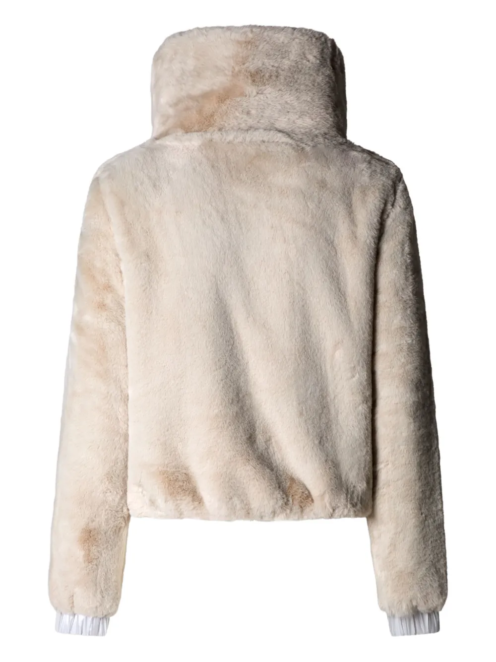 Save The Duck Jack met hoge hals Beige