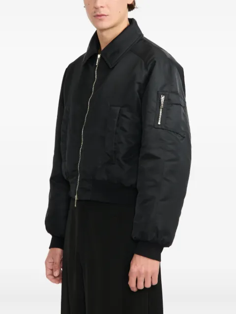 LGN  LOUIS GABRIEL NOUCHI  quilted zip bomber jacket