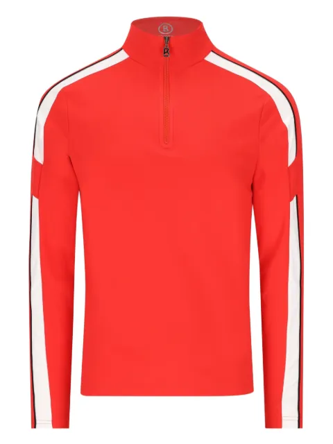BOGNER stripe zip T-shirt