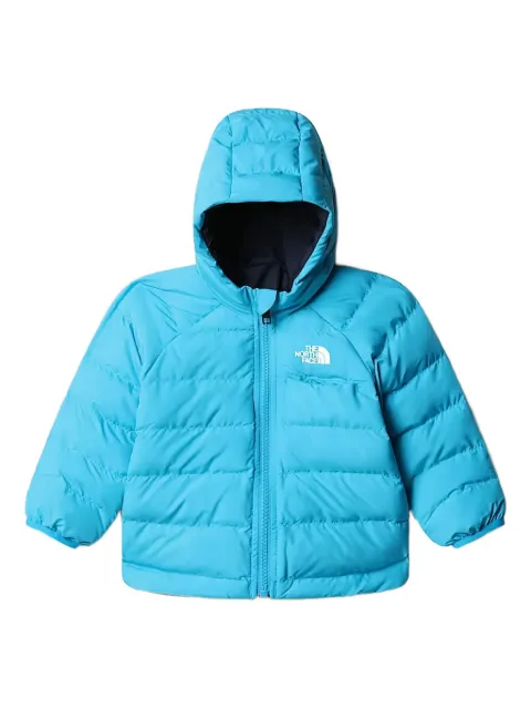 The North Face Kids chamarra con capucha y logo estampado