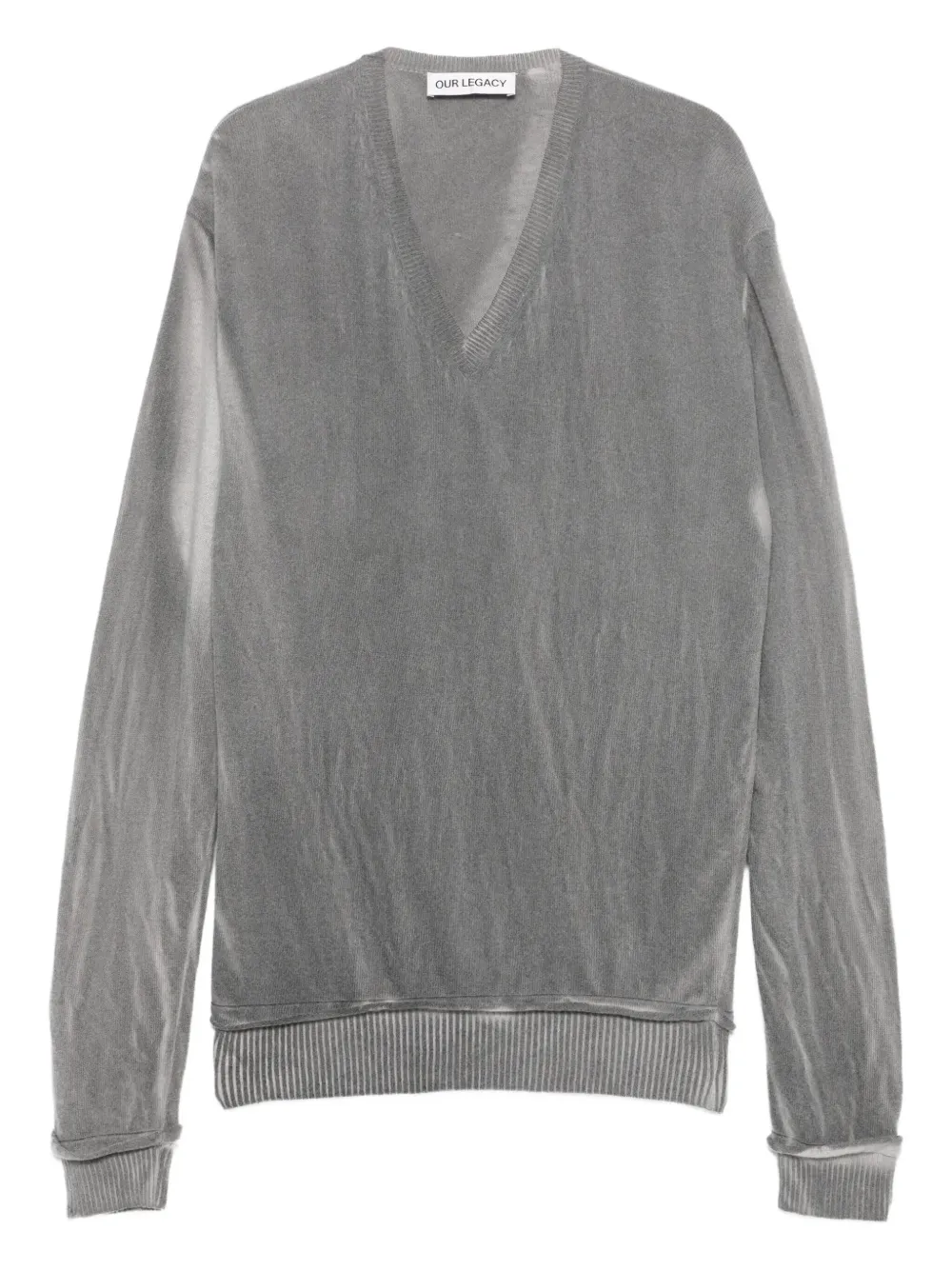 Our Legacy V-neck Sweater In Gray