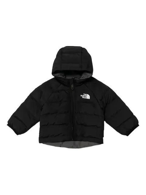 The North Face Kids chamarra con capucha y logo estampado